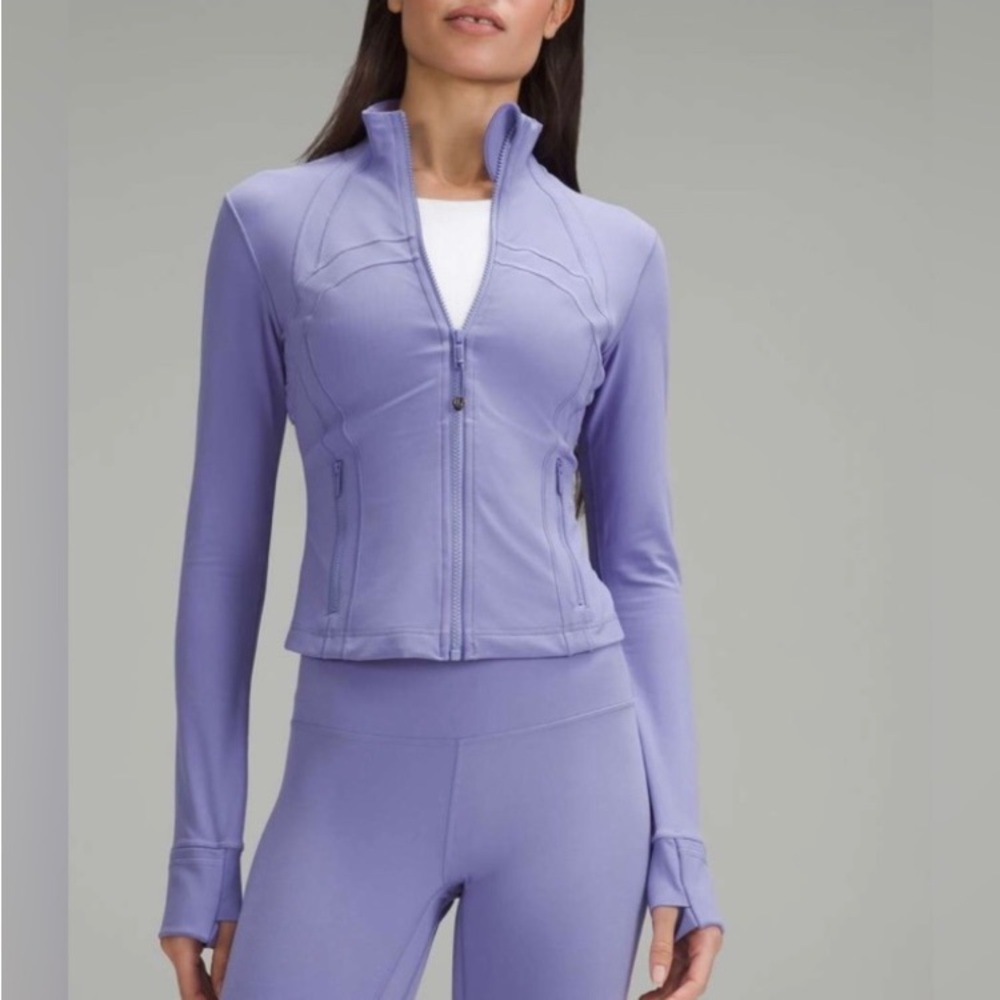 Lululemon Define Cropped Jacket Dark Lavender Nulu Size 6